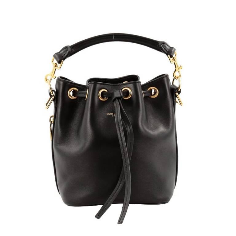 Saint Laurent Emmanuelle Bucket Bag Leather Small