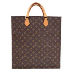 Retro Louis Vuitton Sac Plat Monogram Canvas Tote Hand Bag