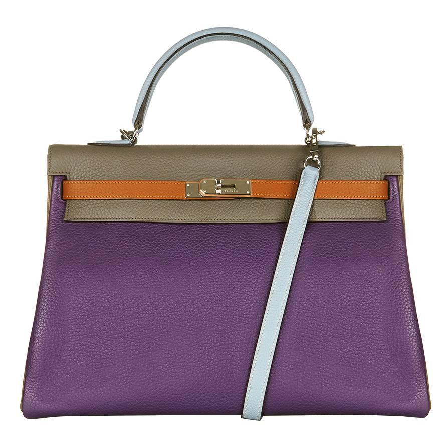 Hermes Limited Edition Harlequin Kelly 35 cm 