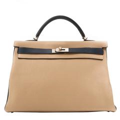 Hermes Bi-tone Kelly 40cm Handbag 12