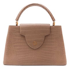 Louis Vuitton Matte Beige Crocodile Capucines Tote Bag