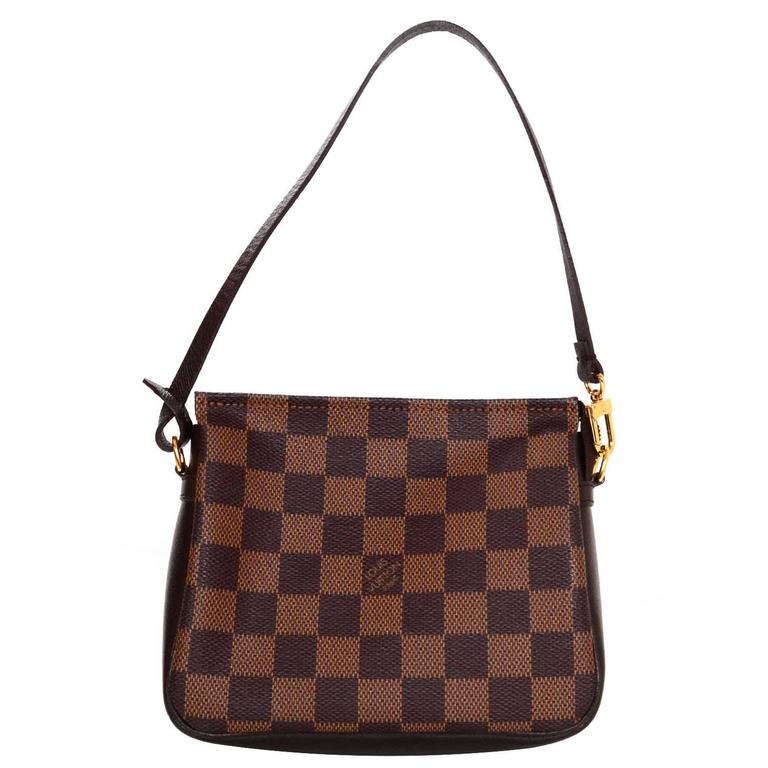 Louis Vuitton Damier Square Trousse Pochette Shoulder Bag For Sale at 1stdibs