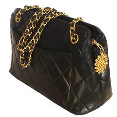Authentic Back Chanel Handbag Matelasse 
