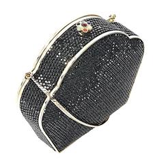 Black Judith Leiber Embellished Clutch 10