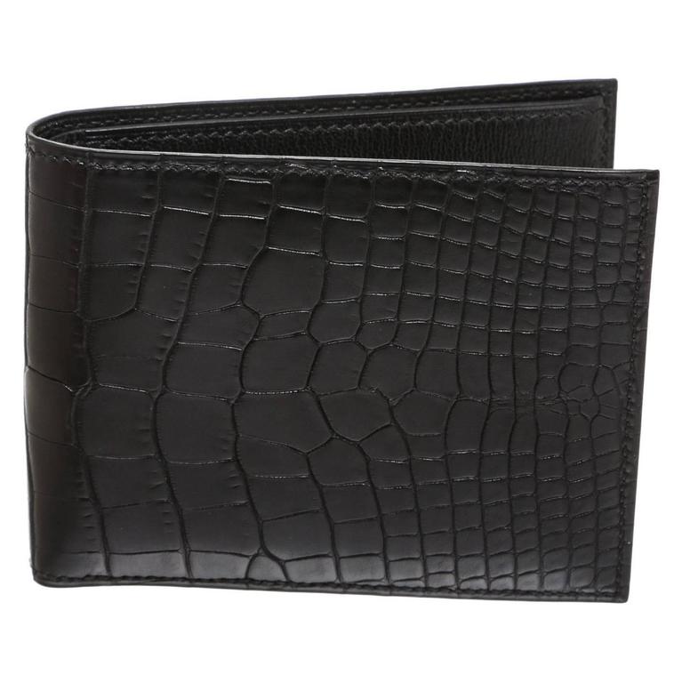 Hermes Black Alligator Men's Wallet For Sale at 1stDibs | hermes mens  wallet, hermes wallet men, hermes men wallet