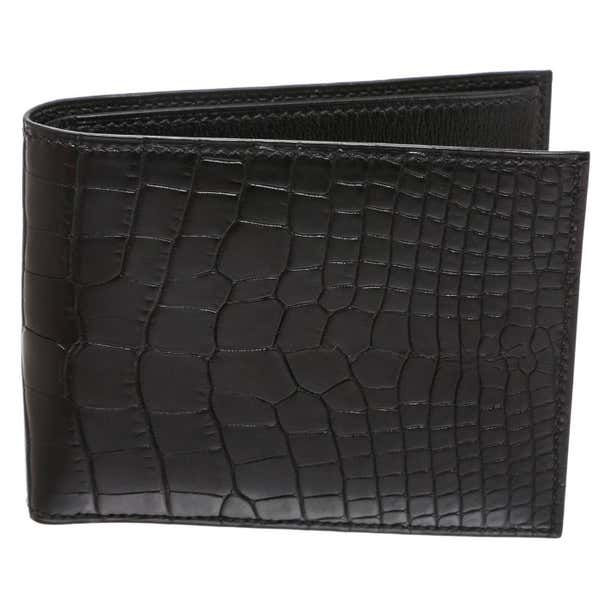 Hermes Black Alligator Men's Wallet For Sale at 1stDibs | hermes wallet ...