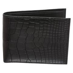 Hermes Black Alligator Men's Wallet