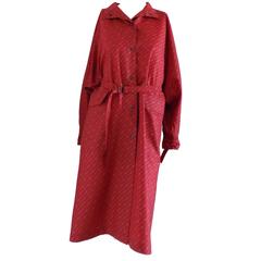 1950 Museum Piece G. Gucci Red Logo Chemisier 2