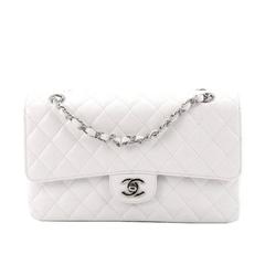 Chanel Classic Double Flap Bag Quilted Caviar Medium
