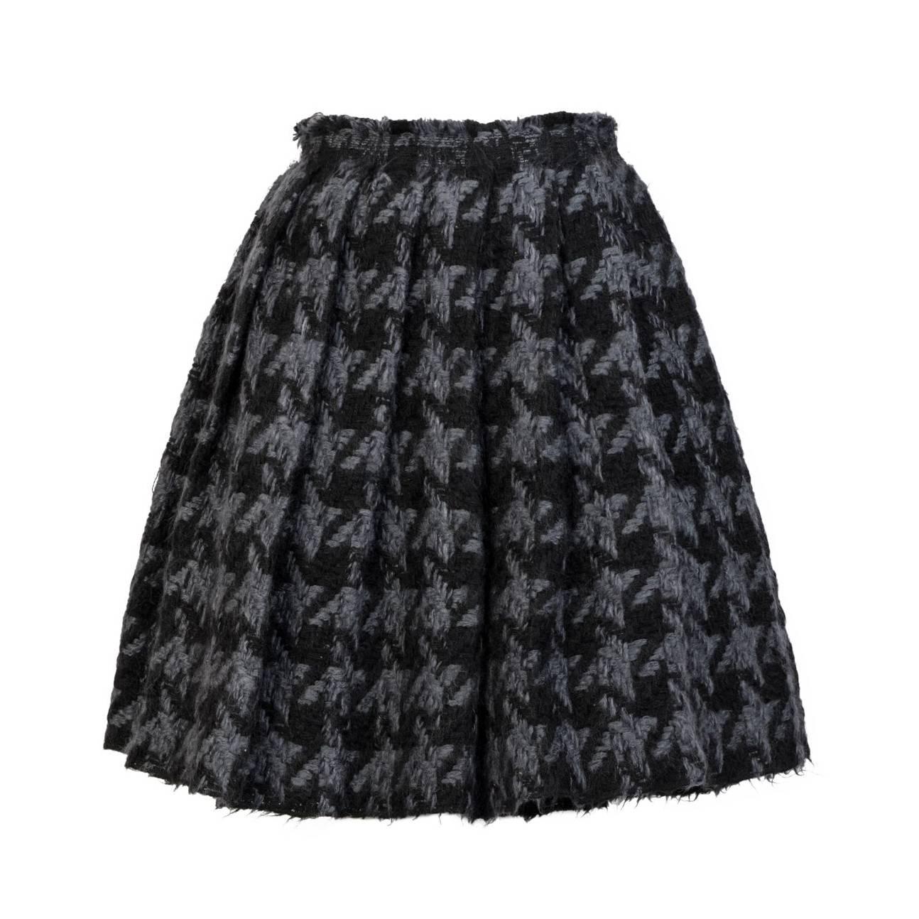 MIU MIU Pleated Wool Skirt For Sale