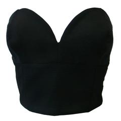 Rare Gianni Versace Couture Black Bustier Top Fall 1992 8
