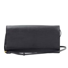 Louis Vuitton Honfleur Black Epi Leather Shoulder Clutch Wallet