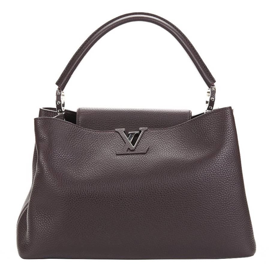 2013 Louis Vuitton Quetsche Taurillon Leather Capucines MM
