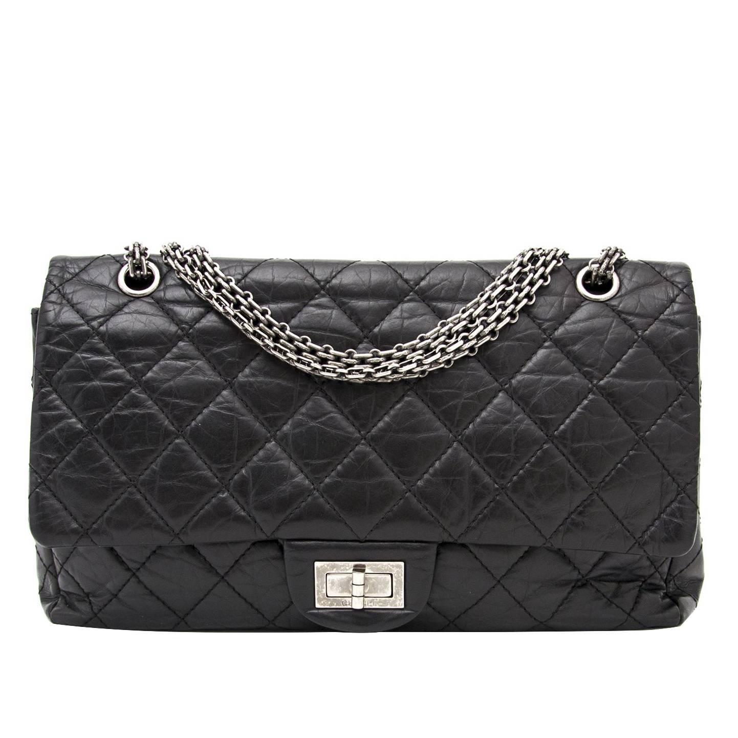 Chanel 2.55 Reissue 227 Black at 1stDibs chanel reissue 227, chanel