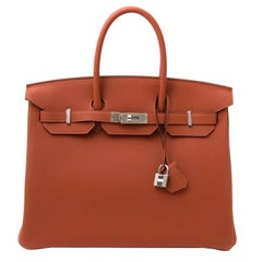 Brand New Hermès Birkin 35 Togo Cuivre PHW