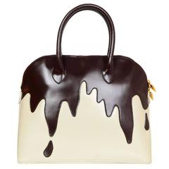 Moschino Vintage Dripping Chocolate Handle Bag