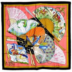Magnificent Hermes "Brose de Charme" Silk Scarf
