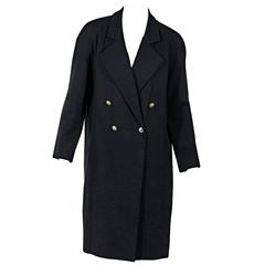 Navy Vintage Chanel Quilted Jacket 11