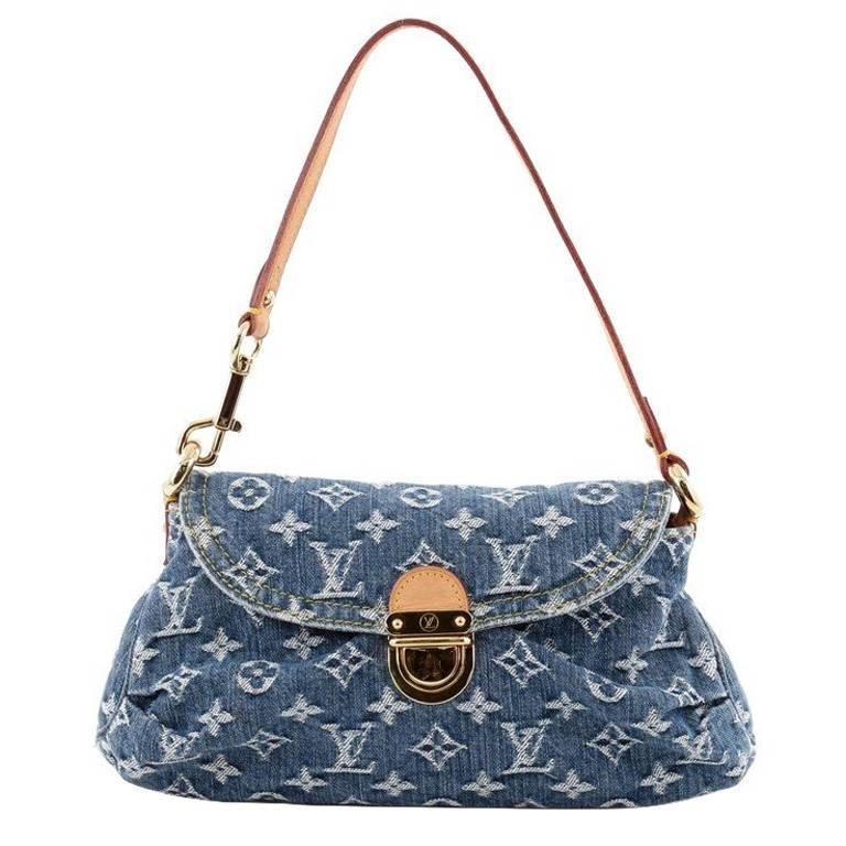 Louis Vuitton Pleaty Handbag Denim Mini at 1stDibs | louis vuitton denim  mini pleaty bag, louis vuitton denim tote bag