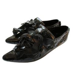 Issey Miyake Black Tassel Shoes With Box Avant Garde