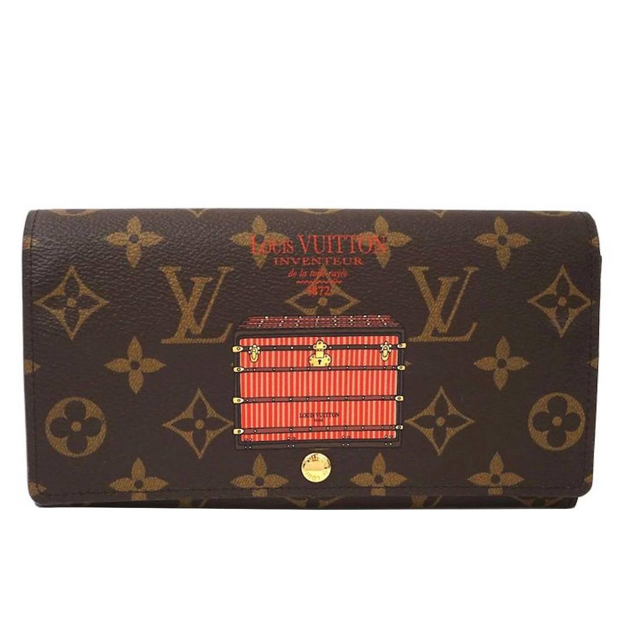 Louis Vuitton NEW Monogram Canvas Inventeur Trunk Wallet in Box