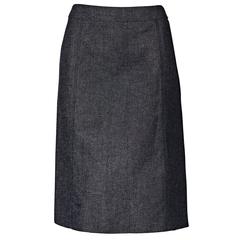 Blue Vintage Chanel Denim Skirt 4
