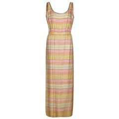 1960s Mollie Parnis Beaded Dress 12
