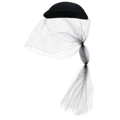 Gucci NEW Black Beret Runway Wedding Evening Cocktail Hat 