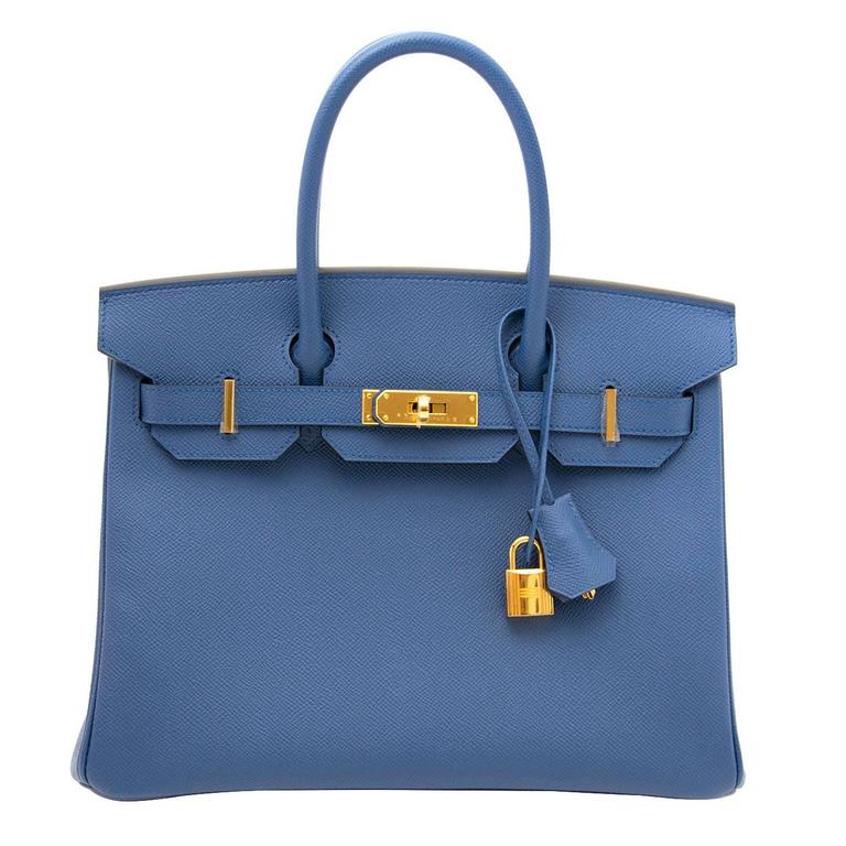 Brand New Hermes Birkin 30 Bleu Agate Epsom GHW at 1stDibs | hermes ...