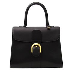 Delvaux Brillant MM Black Boxcalf GHW + STRAP
