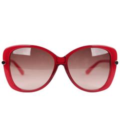 TOM FORD Rotes LINDA TF 324 68F 59mm Schmetterlingsschmuck