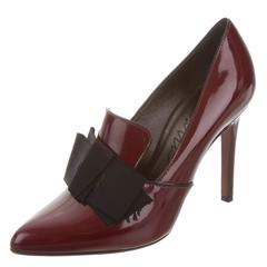 Lanvin NEW & SOLD Patent Bow Loafer Heels Pumps in Box