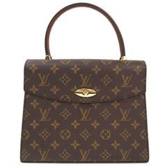 Louis Vuitton Vintage Kelly Style Gold Abend Top Handle Satchel Tasche