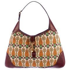 Gucci Printed Canvas Pigna Pineapple Ananas Shoulder Bag