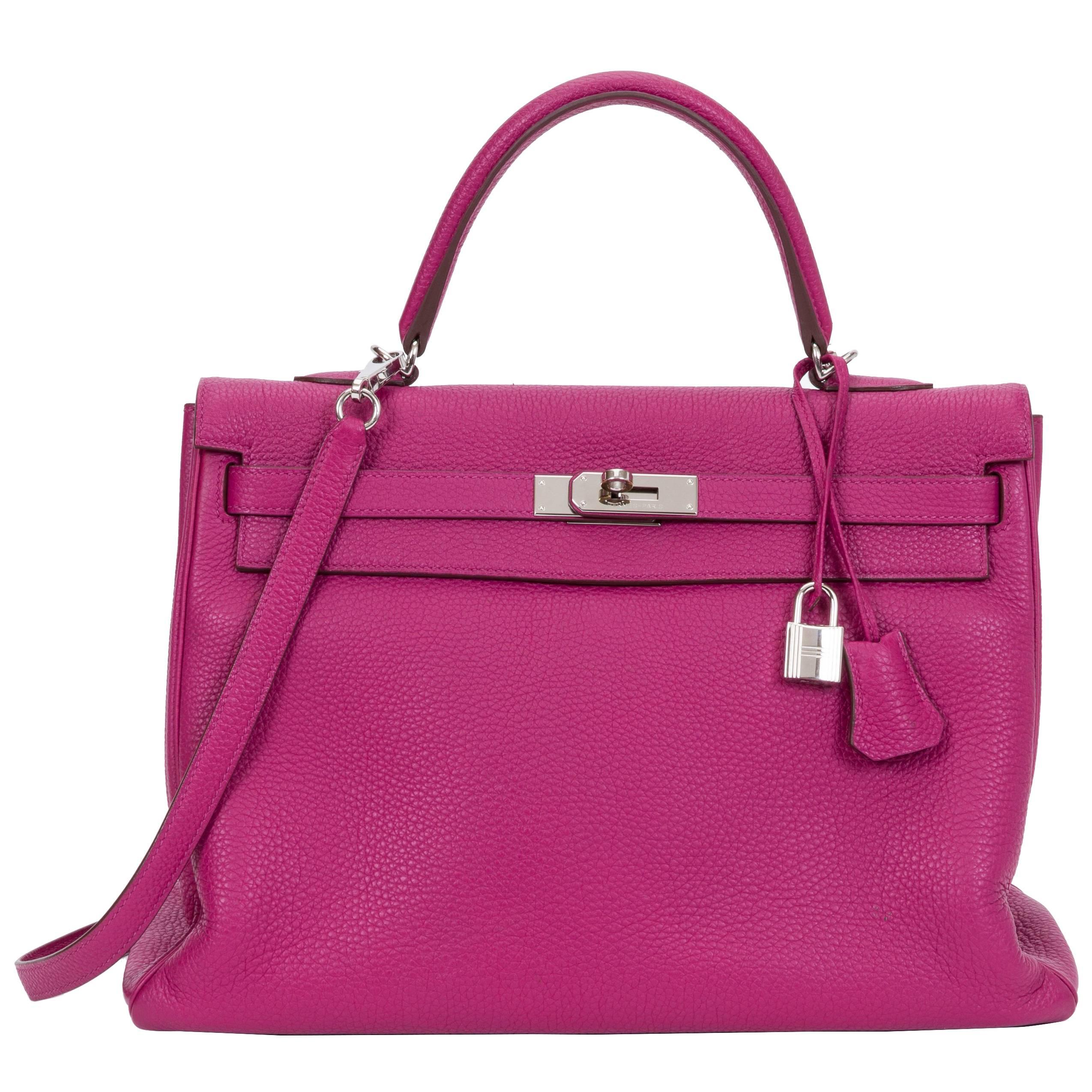 Hermes Kelly 35 Retourne Tosca Clemence Bag