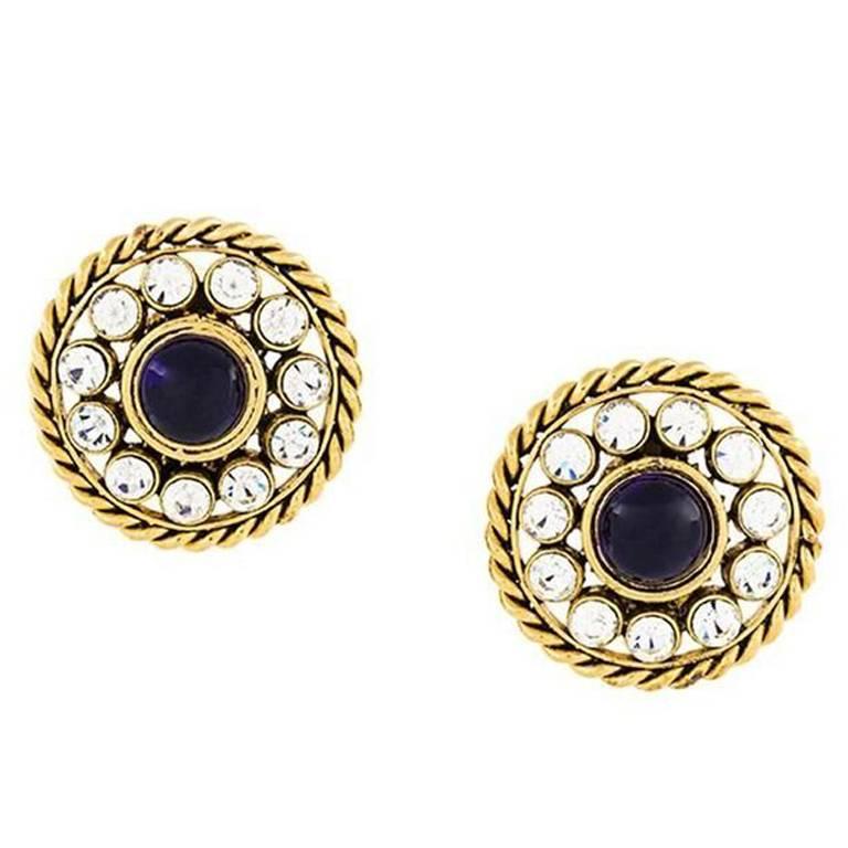 Gorgeous Chanel gripoix earrings of the 80s