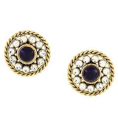 Vintage Gorgeous Chanel gripoix earrings of the 80s