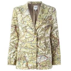 Moschino Cotton Map Blazer 3