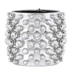 Tom Ford NEW 
SOLD OUT Swarovski Crystal Leather Evening Cuff Bracelet