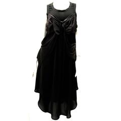 Jean Paul Gaultier Black Silk Mod Dress 
