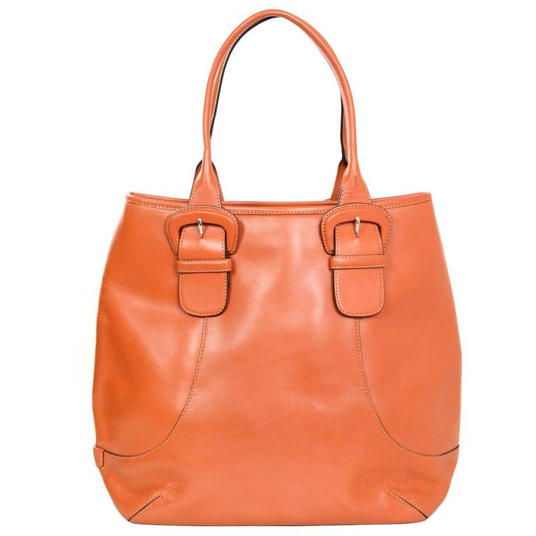 Cole Haan Orange Leather Tote bag For Sale at 1stDibs | cole haan ...