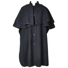 Yves Saint Laurent Wool "Gendarme" Cape