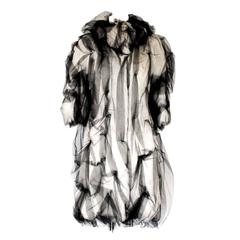 Rare Dolce & Gabbana Couture Evening Tulle Alpaca Fur Coat