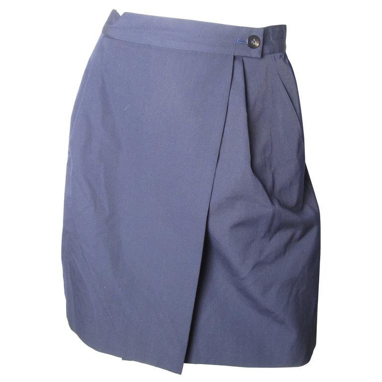 Issey Miyake One Pocket Wrap Skirt For Sale at 1stDibs