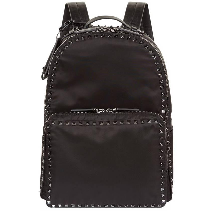 Valentino Studded Backpack, Black For Sale