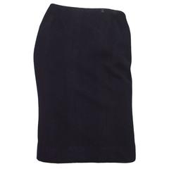 Chanel Black Cashmere Pencil Skirt sz FR42 7
