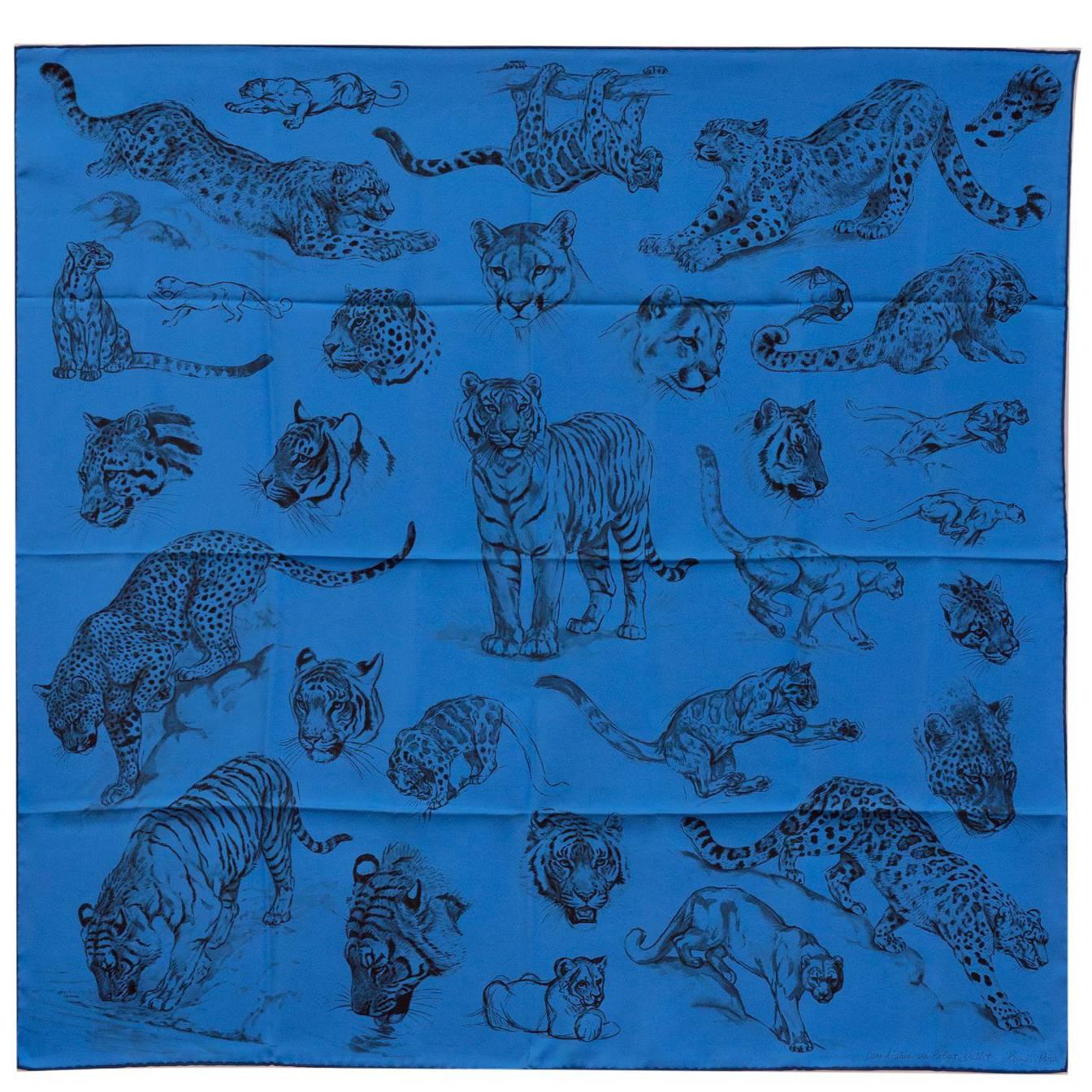 Hermes Scarf Carre 100% Silk "Dans l'atelier de Robert Dallet" 2016 For Sale