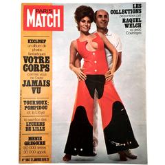 Rare Paris Match Cover - Andre Courreges - Raquel Welch 5