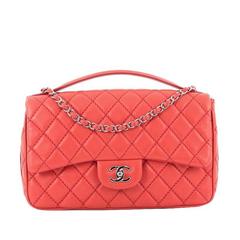 Chanel Easy Carry Flap Bag Quilted Lambskin Jumbo