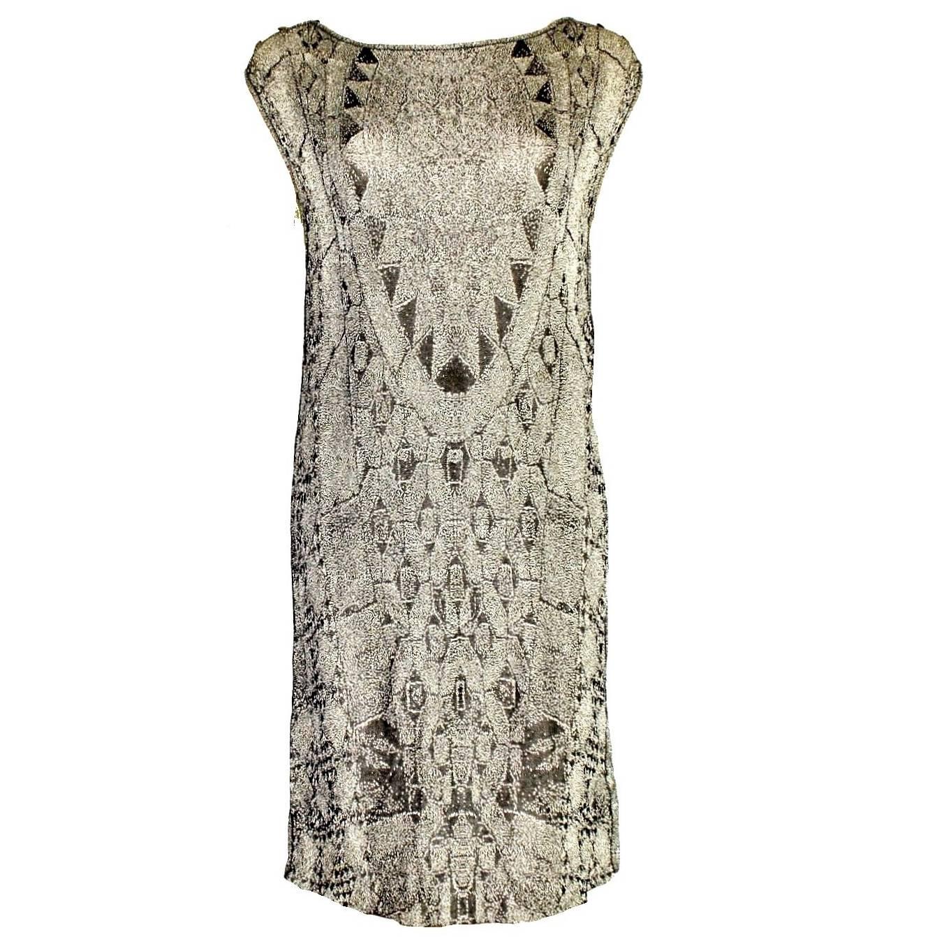 Chanel Metallic Lurex Knit Dress